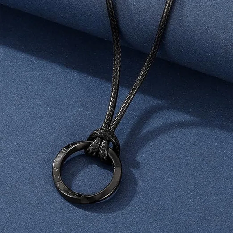 Amulett hängsmycke man mode halsband