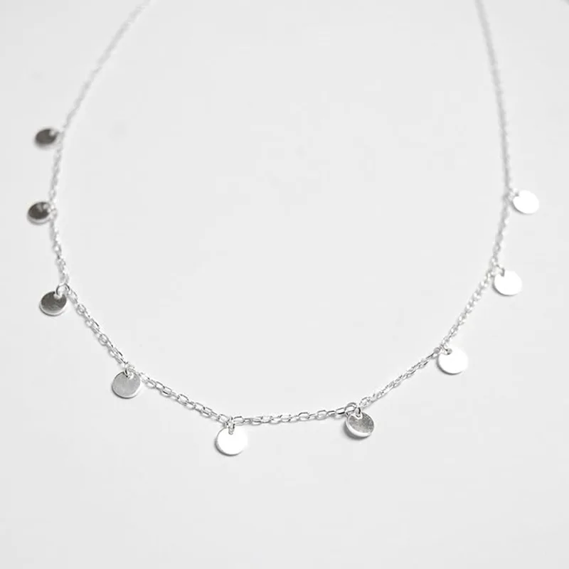 Koppar silverpläterad Teen Girl Halsband