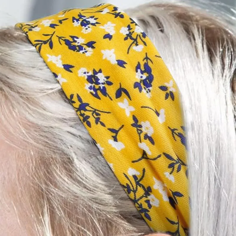 Dagliga outfits Blomtryckta polyesterpannband